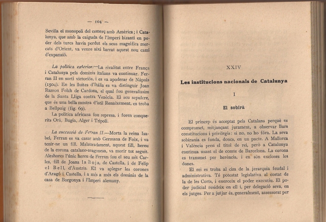 Història de Catalunya. Ferran Soldevila. Pag. 103,104